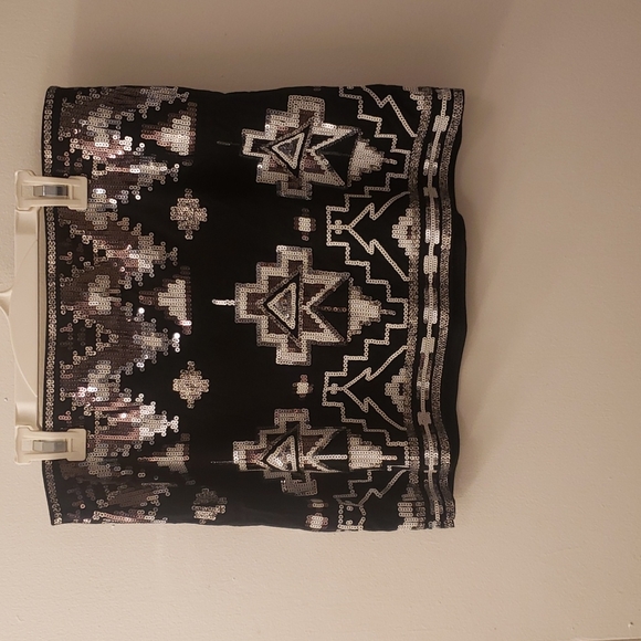 Express, Small, Sequin Skirt - Picture 1 of 2